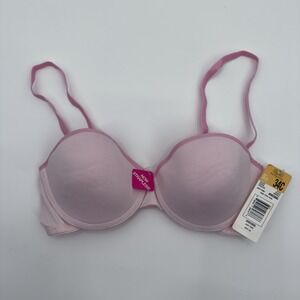 Fruit of The Loom T-Shirt‎ Bra Size 34C Just Pink Removable Straps Wired Padded